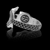 Sirene | Bague ouverte en argent 925 Sterling