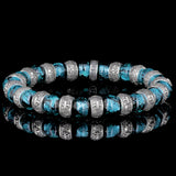 LaCourse | Hotaru© Perlen- und Silberarmband Topas