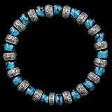 LaCourse | Hotaru© Perlen- und Silberarmband Topas
