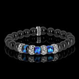 Premium Royals Pacific | bracelet en spinelles et perles Hotaru traditionnelles d'Okinawa et argent 925 Sterlin