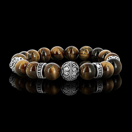 Silver Grenade Tigre - bracelet Oeil de Tigre