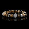 Silver Grenade Tigre - bracelet Oeil de Tigre