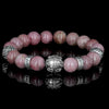 Silver Grenade - Thulite Bracelet