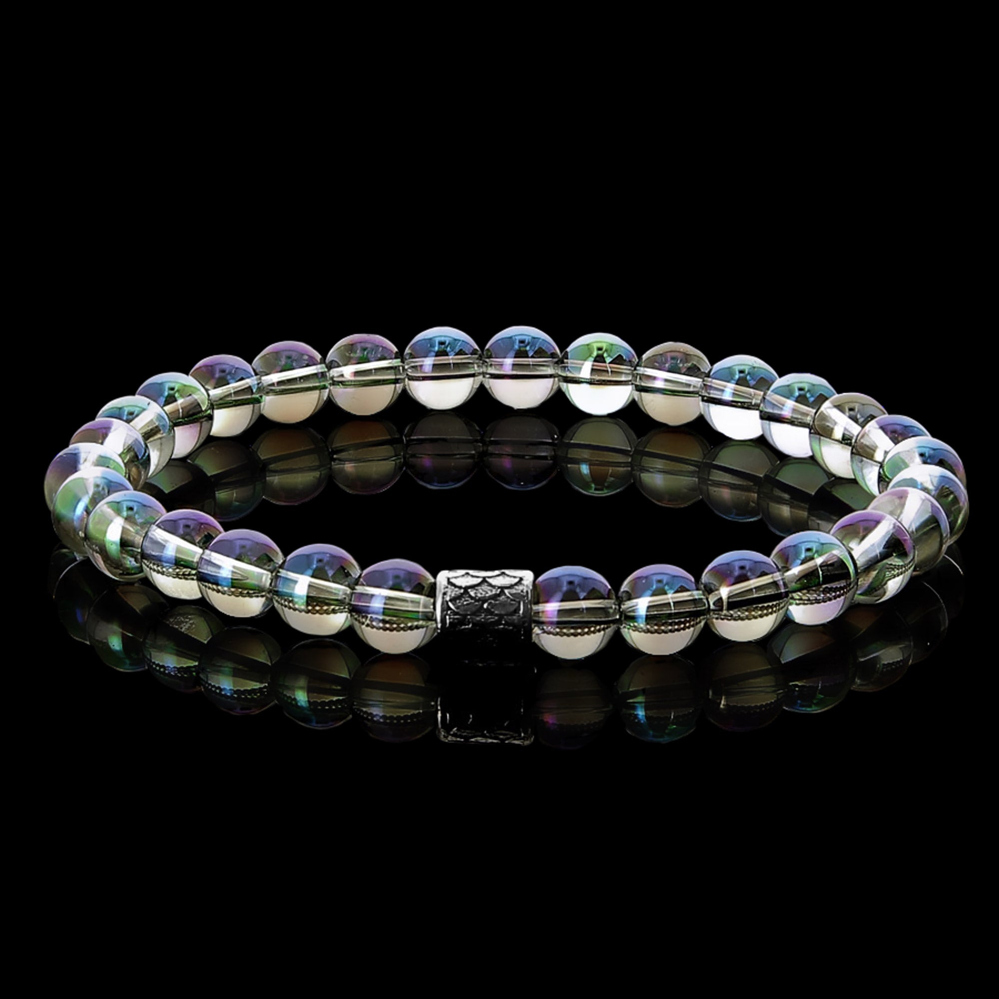 Siren - Green Crystal Quartz Bracelet with Sterling Silver