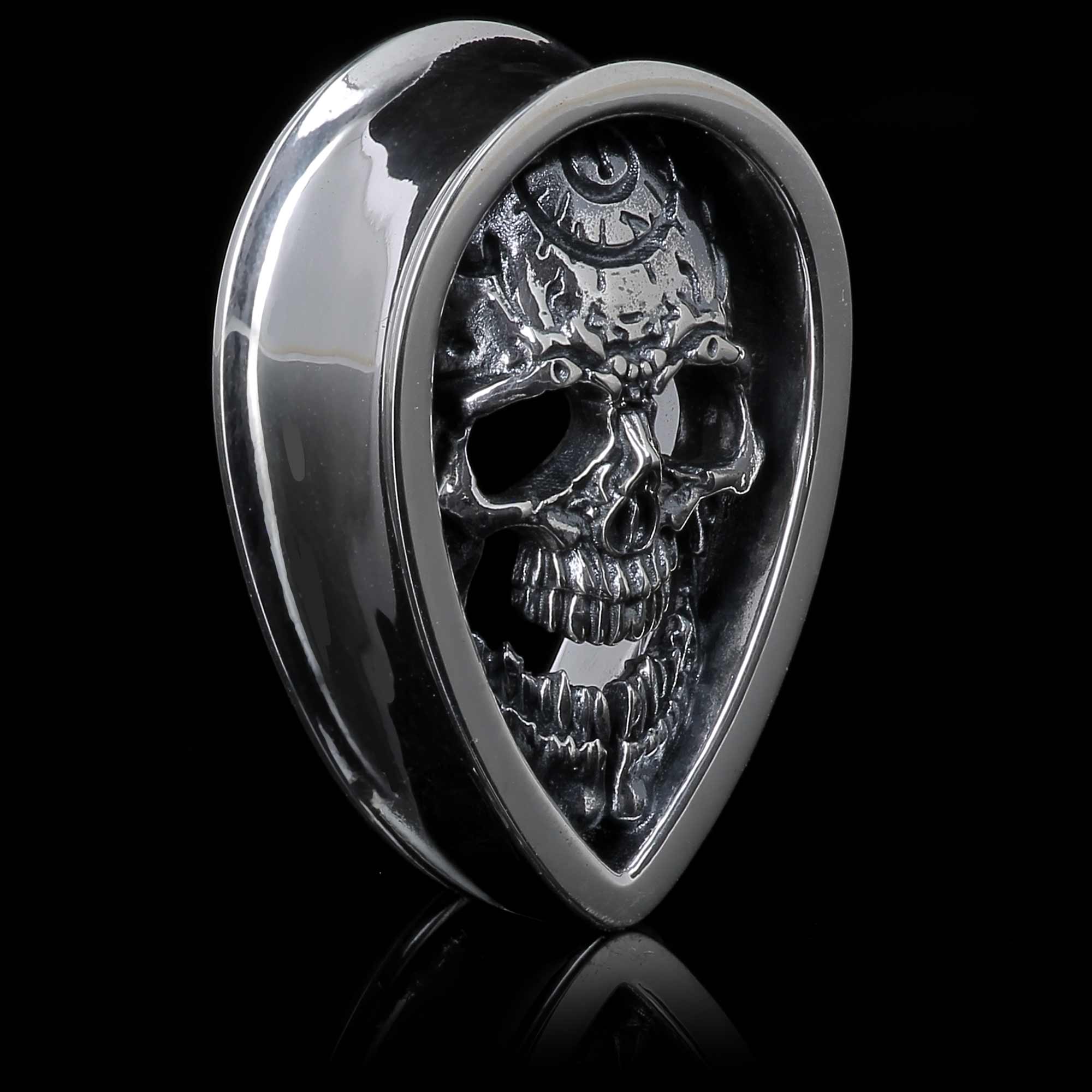 Tunnel crâne reliquaire en argent 925 | Maison des Tanneurs x Flibustier Paris (ed limitée)