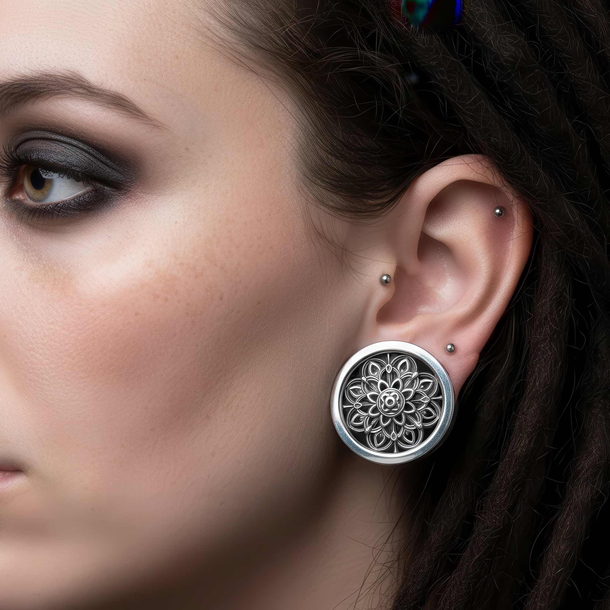 Tunnel Rosace en argent 925 | Maison des Tanneurs x Flibustier Paris (ed limitée)