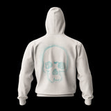Zip-up hoodie | Stencil Art Skull Wear
