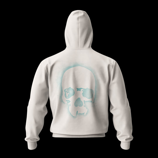 Stencil Art Skull Wear Full Zip Hoodie