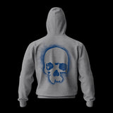 Zip-up hoodie | Stencil Art Skull Wear