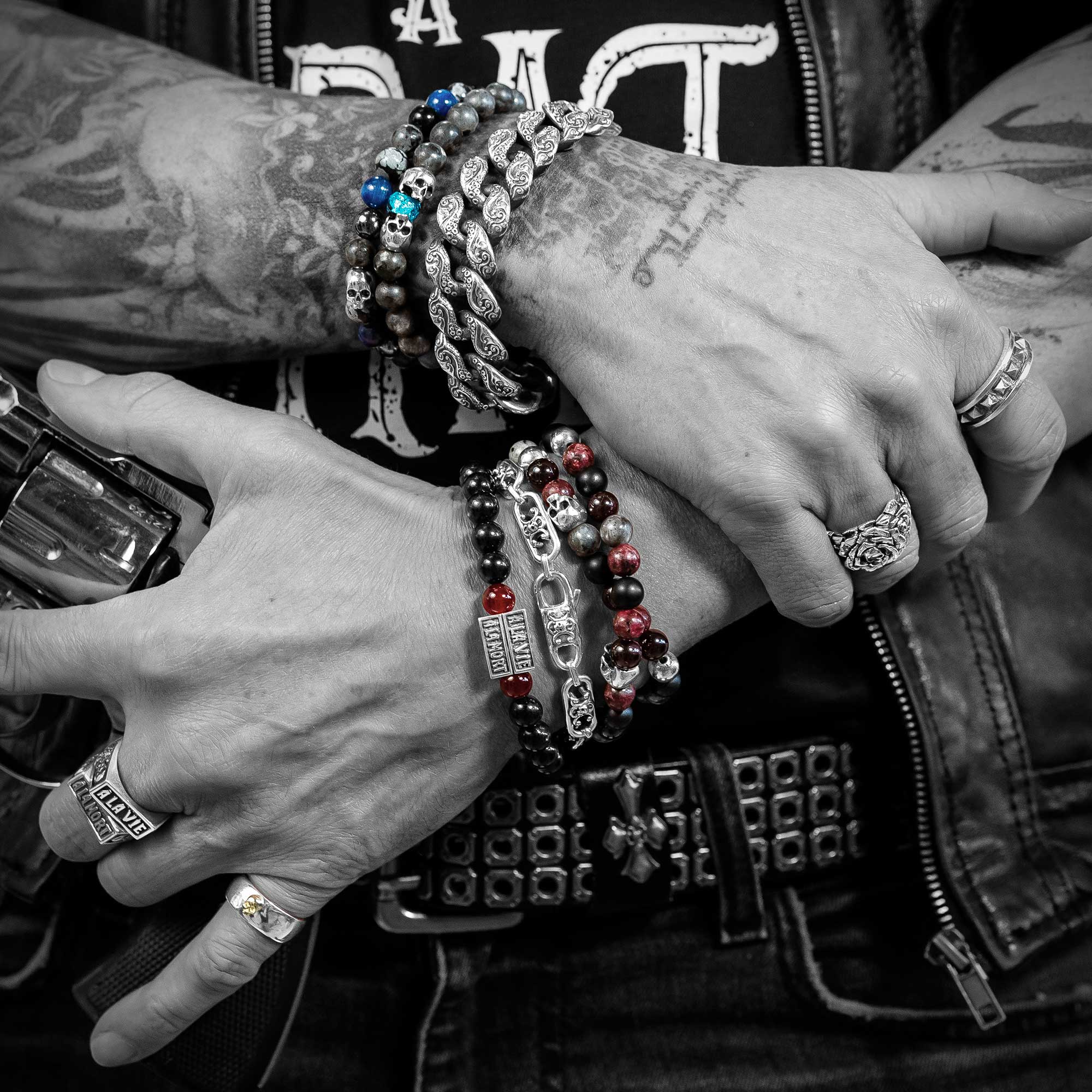 Calico - Anneau en argent 925 et or 18k