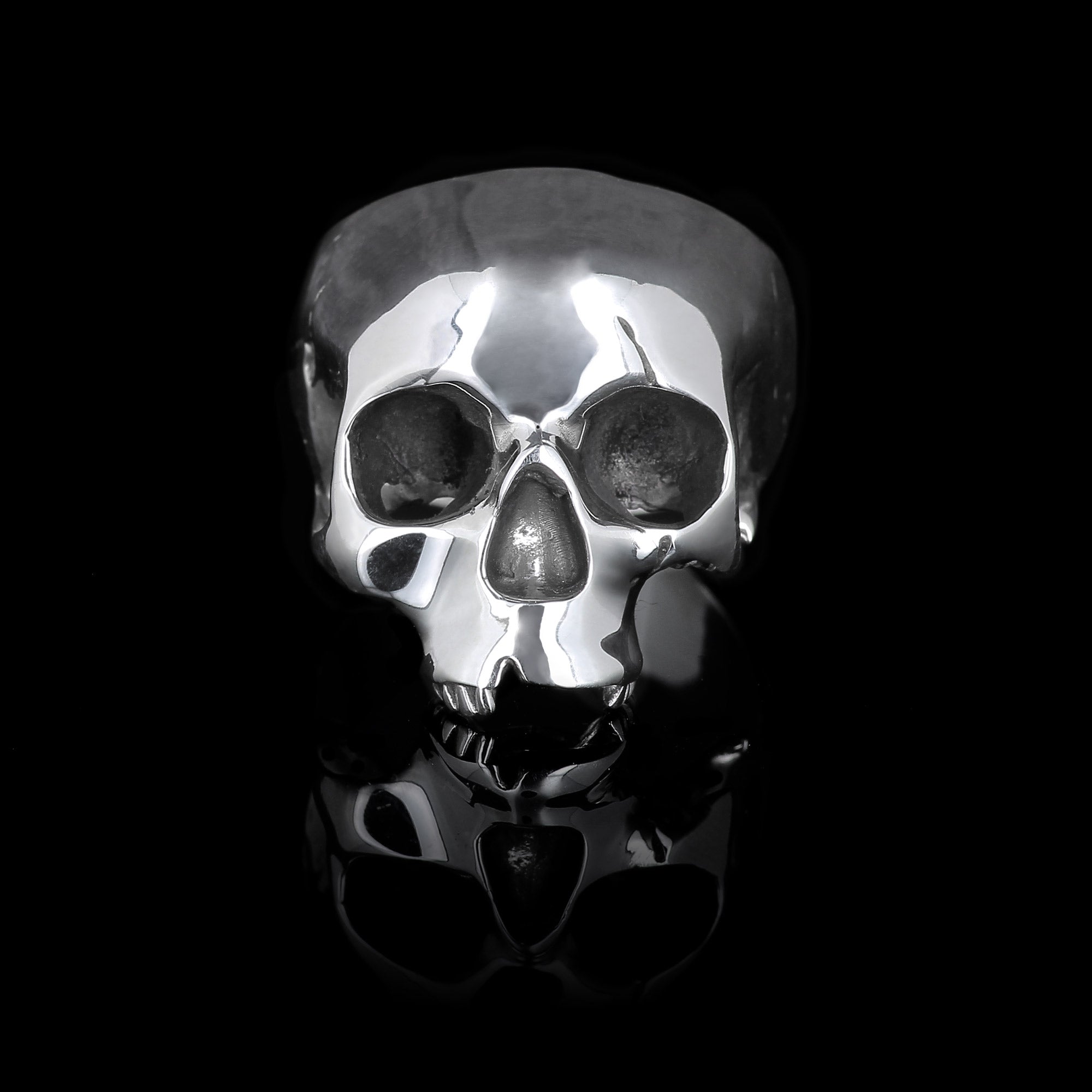 Hamlet Ring - Sterling Silver skull ring