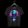 NEON SKULL Moon 80er T-Shirt