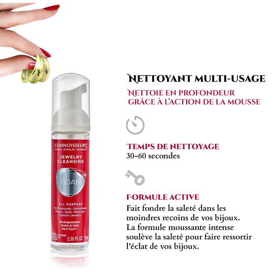 Mousse nettoyante Connoisseurs pour bijoux