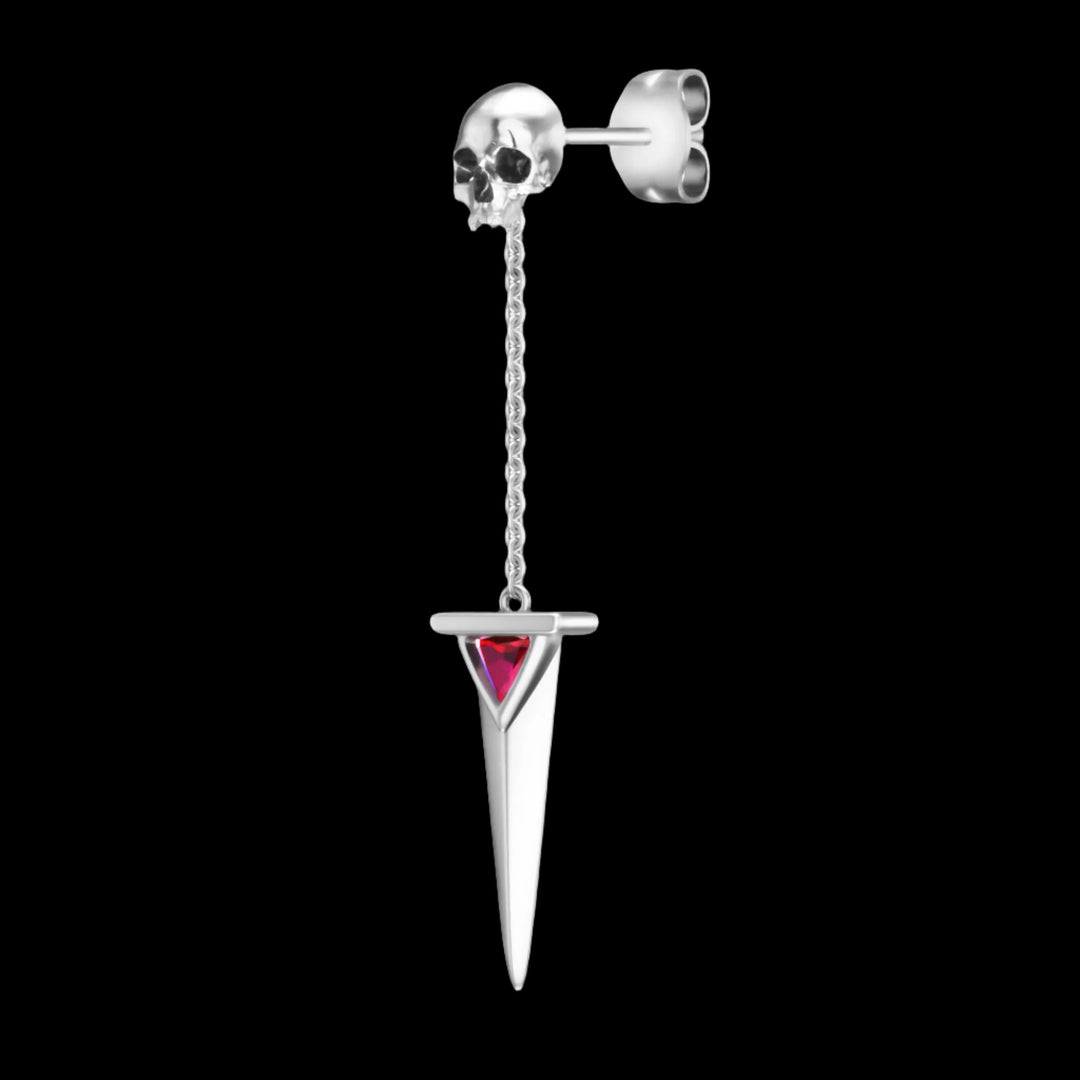 Pendantes d'oreilles Blood Dagger en argent